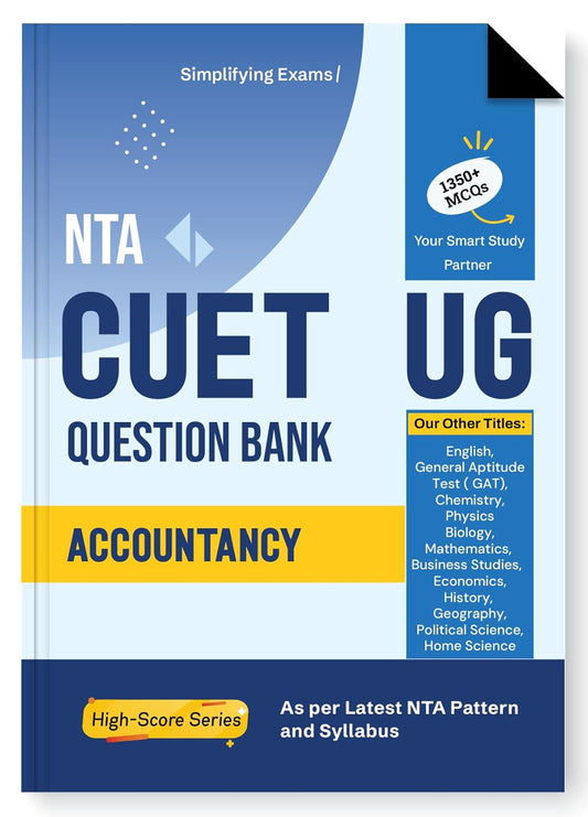 Gurukul By Oswal NTA CUET (UG) Accountancy Question Bank Exam 2026