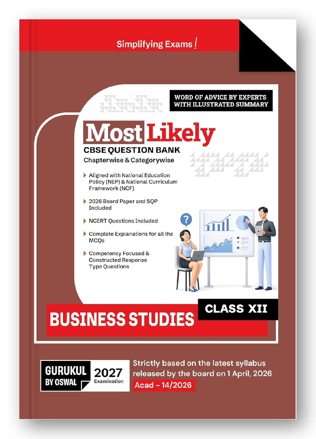 Oswal Gurukul Business Studies Most Likely CBSE Question Bank Class 12 - Latest for the examination 2027