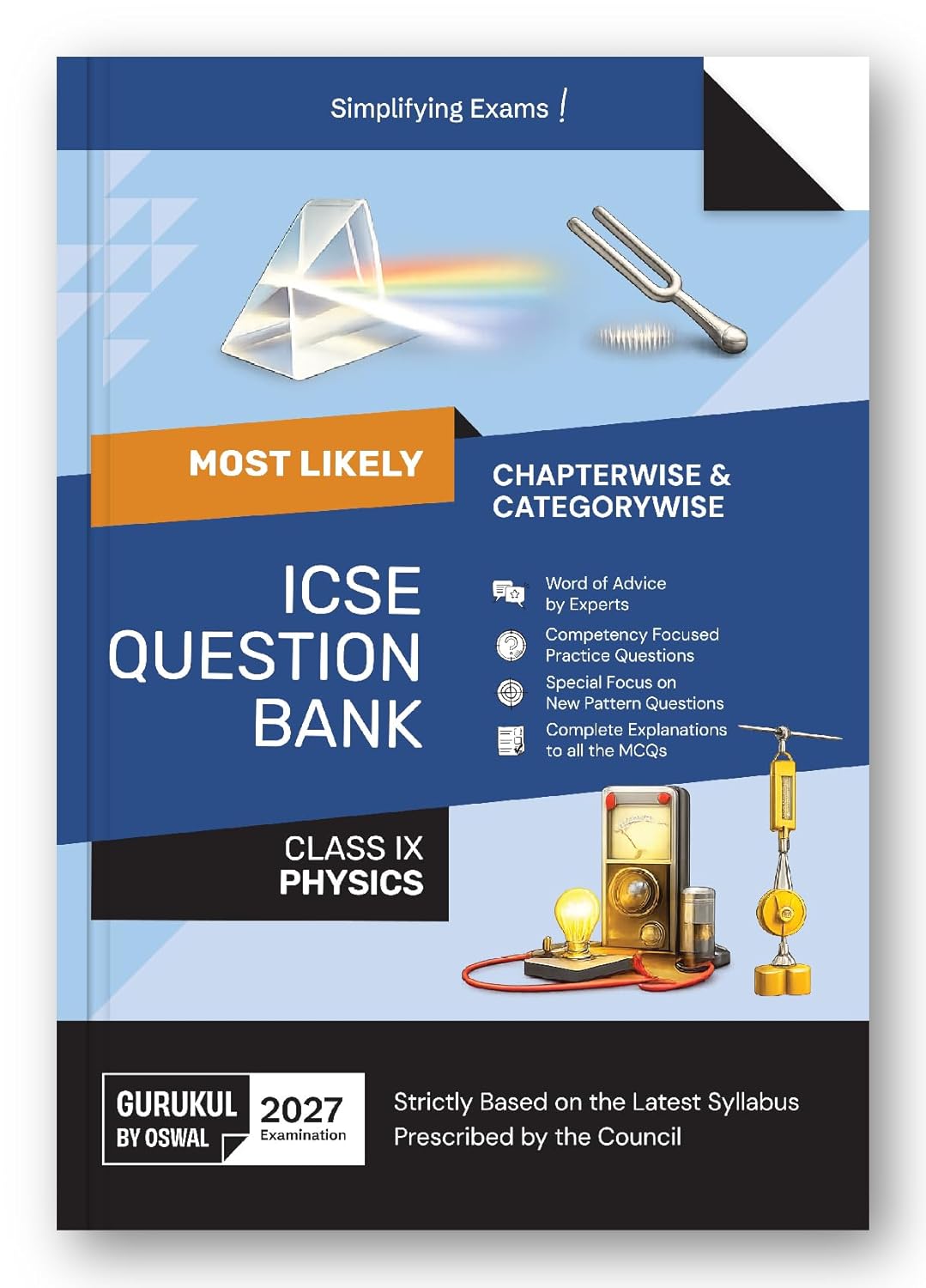 Oswal Gurukul Physics Most Likely ICSE Question Bank for Class 9. Latest for the session 2027 Paperback