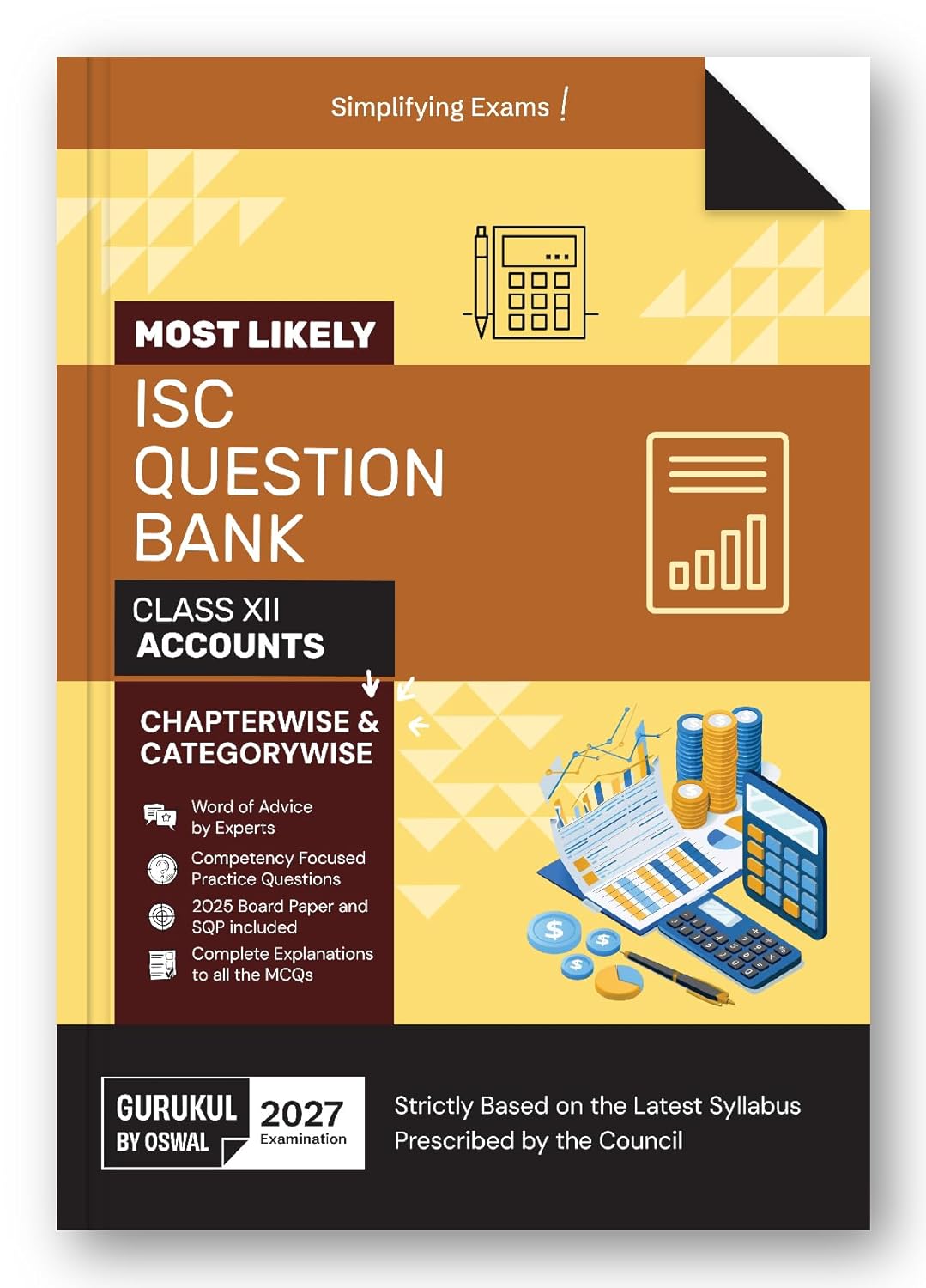 Gurukul by Oswal ISC Accounts Most Likely Question Bank for Class 12 - Latest for 2027 Examination