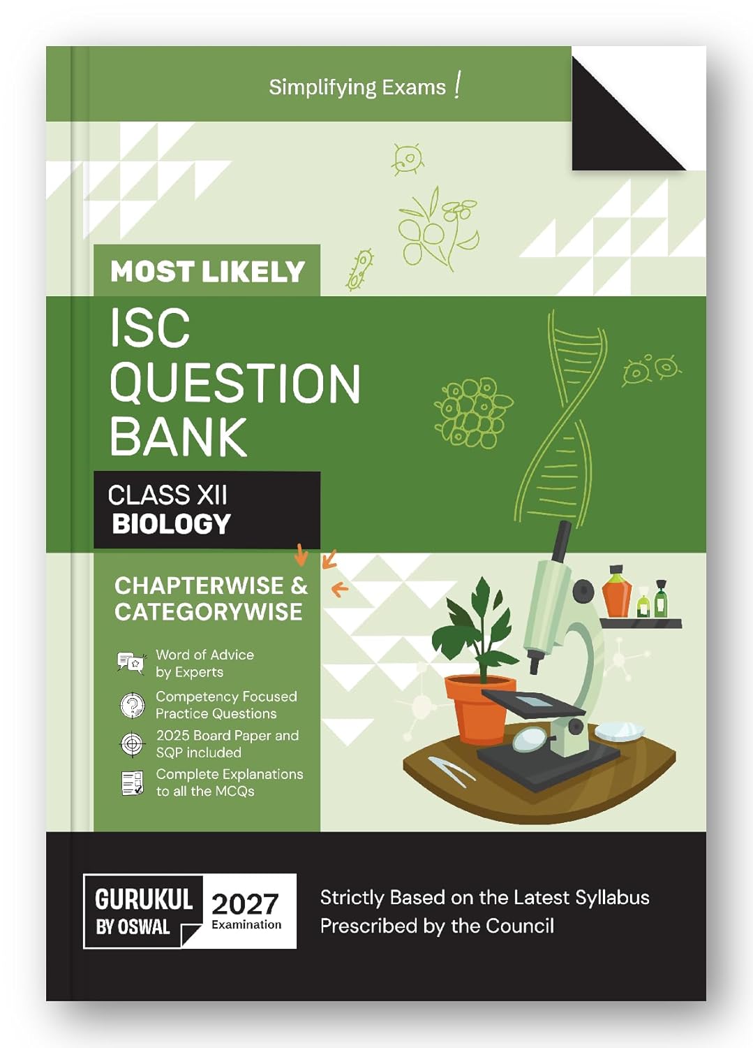 Gurukul by Oswal ISC Biology Most Likely Question Bank for Class 12 - Latest for 2027 Examination