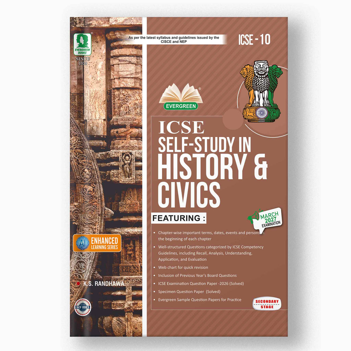 Evergreen ICSE Self Study in HISTORY AND CIVICS For Class 10 - Latest for 2027 Examination