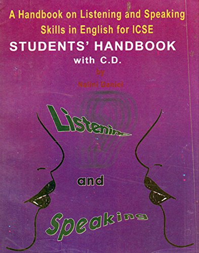 A Handbook on Listening and Speaking Skills in English for ICSE Student's Handbook - Inter University Press