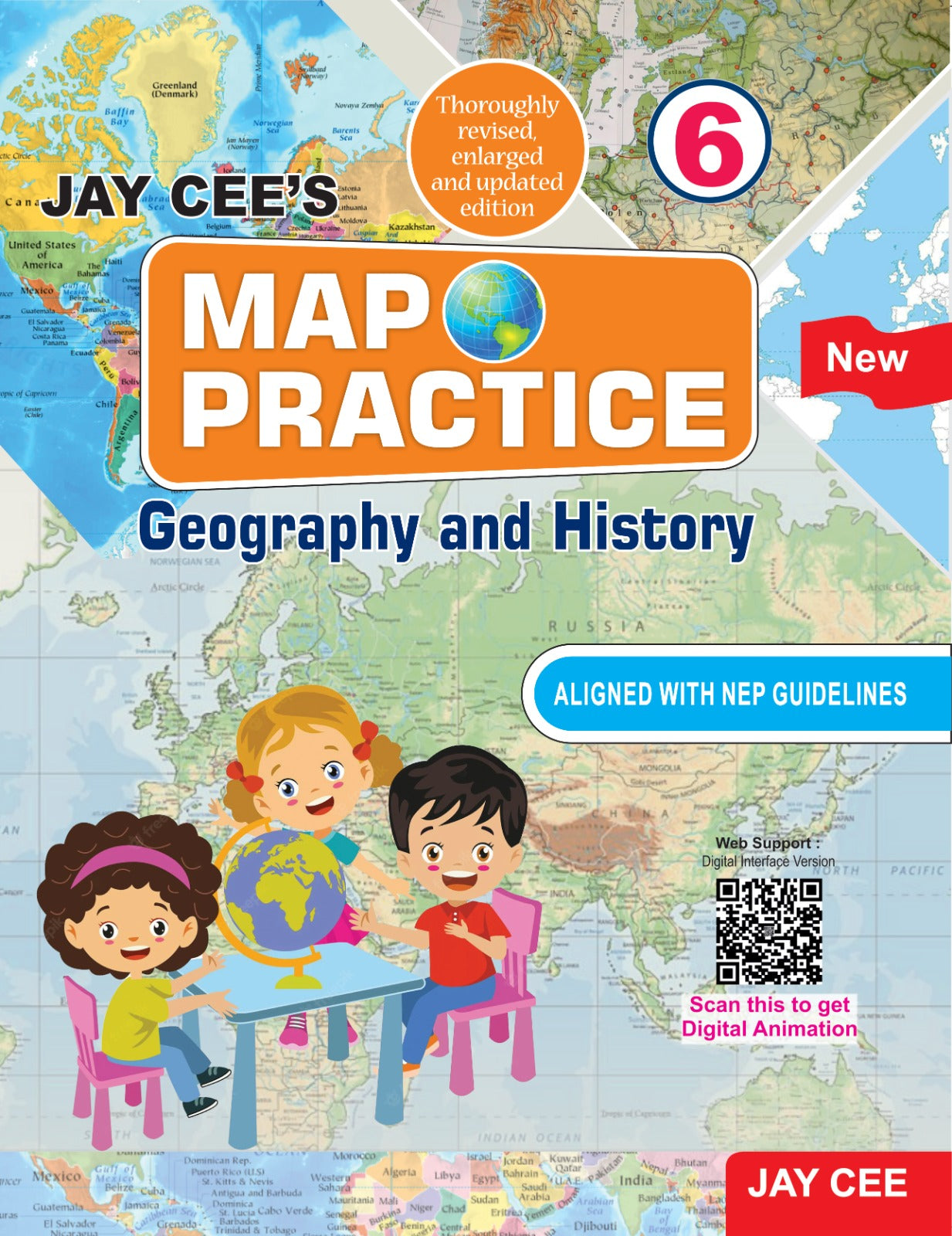 Jay Cee's Map Practice Geography and History for Class 6 - Aligned with NEP Guidelines