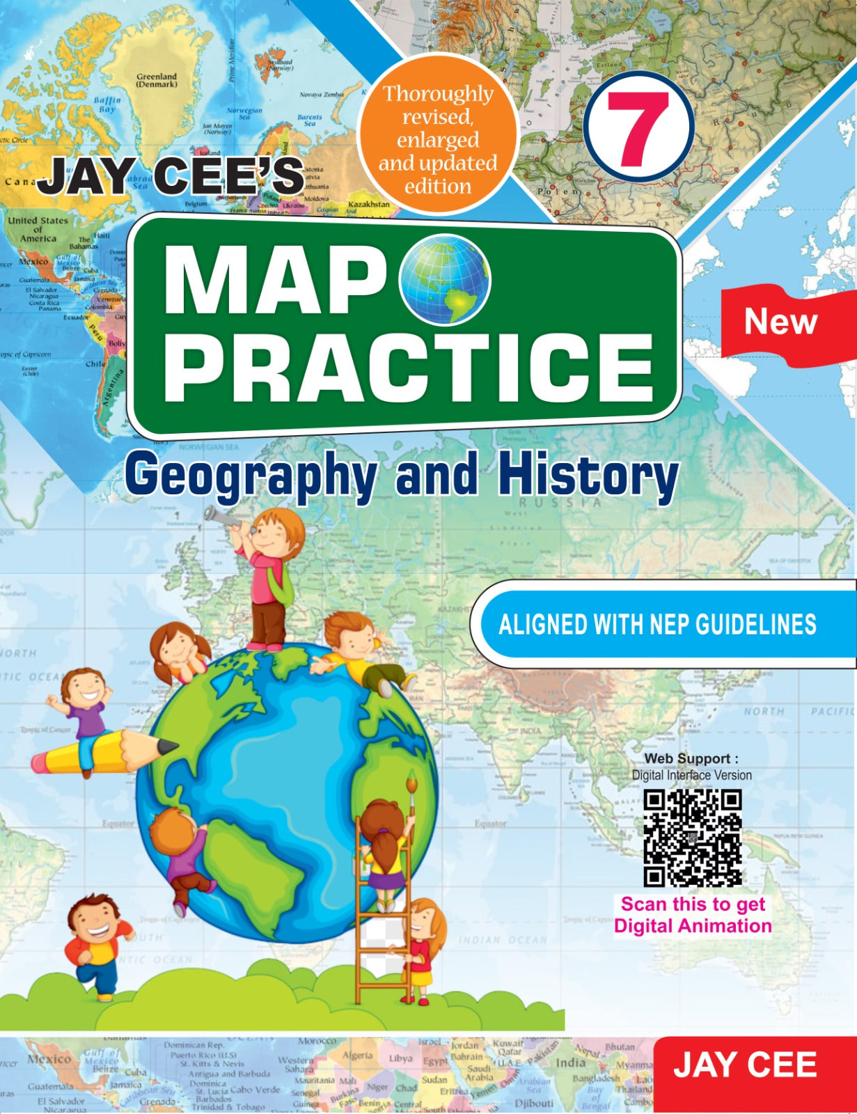 Jay Cee's Map Practice Geography and History for Class 7 - Aligned with NEP Guidelines