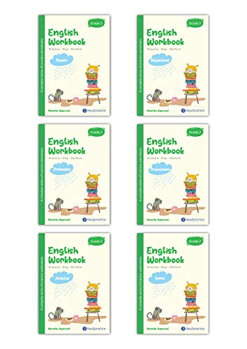 Key2practice Class 2 English Grammar Activity Workbooks (Set of 6 Books) - Latest for 2024-25 Session