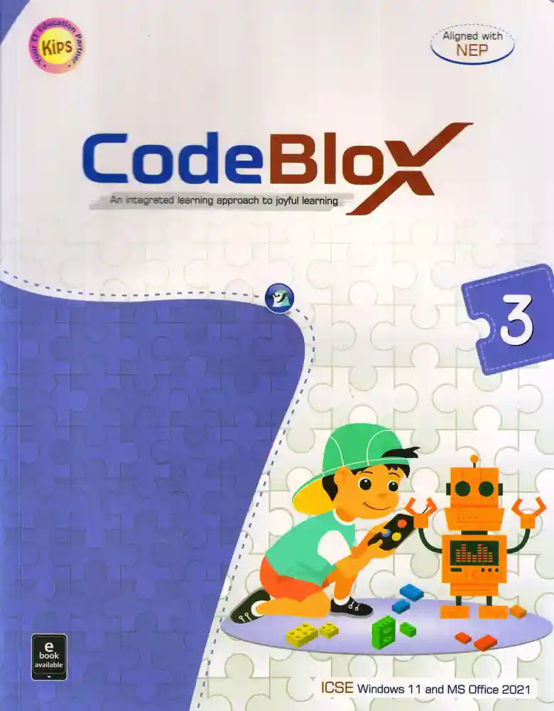 KIPS ICSE Code Blox for Class 3 (An Integrated Learning Approach To Joyful Learning) - Latest for 2025 Session. Paperback