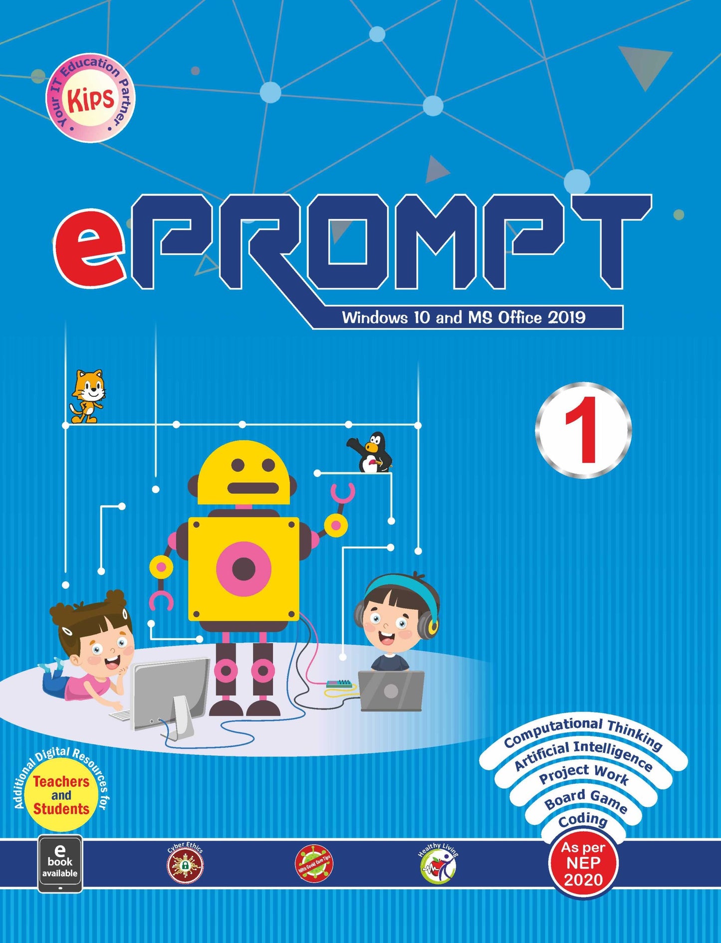 KIPS - E Prompt (Windows 10 and MS Office 2019) for class 1 - Latest Edition