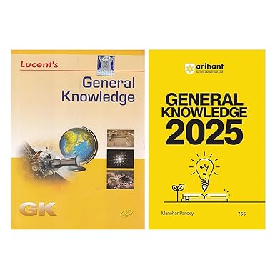 Lucent's & Arihant General Knowledge Combo of 2 Books For 2024-25 Exams