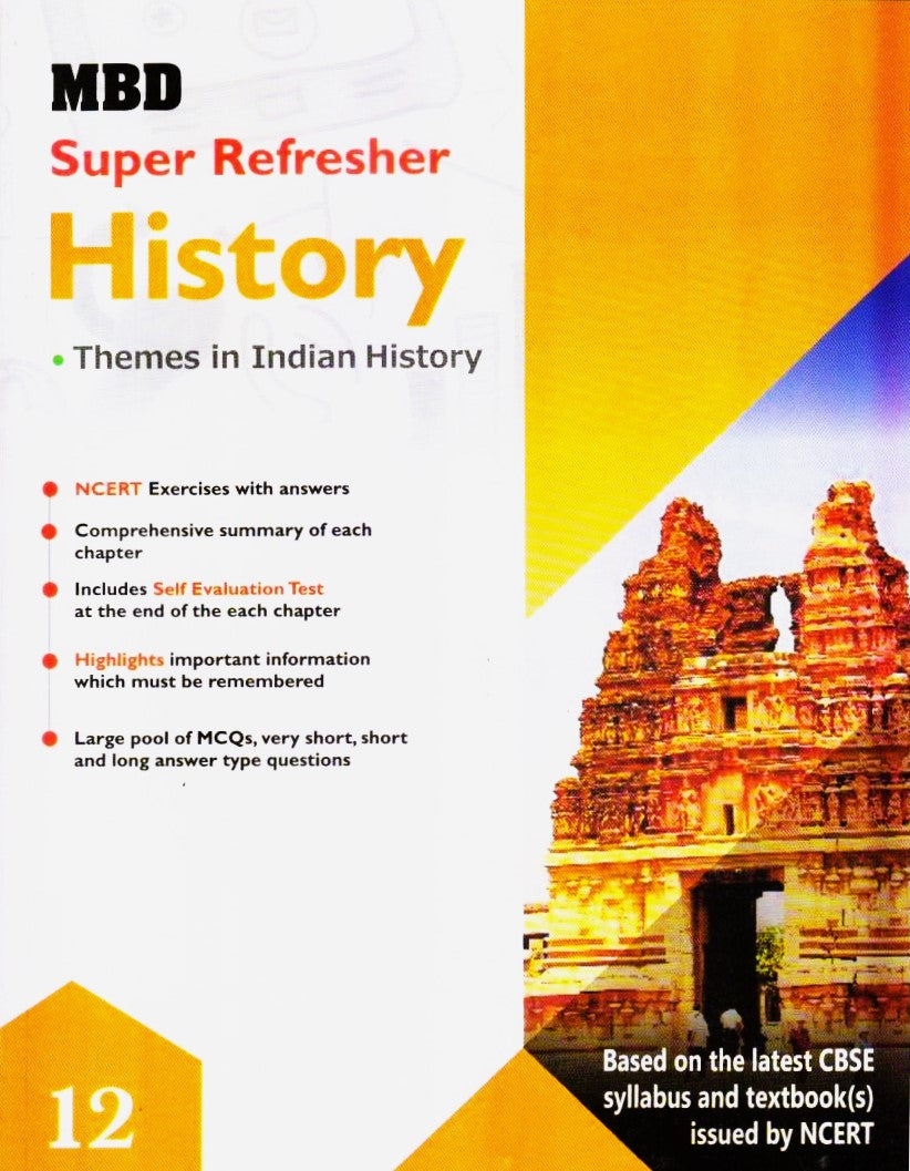 MBD Super Refresher History for Class 12 - Latest for 2025-26 Examination. Paperback