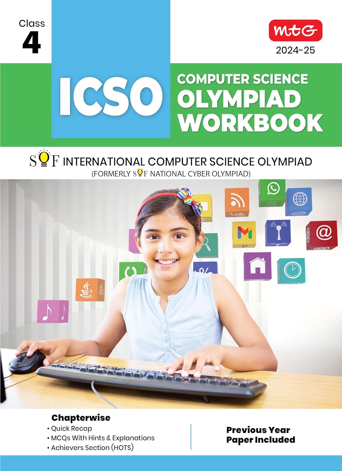 MTG Olympiad ICSO Computer Science Workbook For Class 4 - Latest for 2024-25 Session