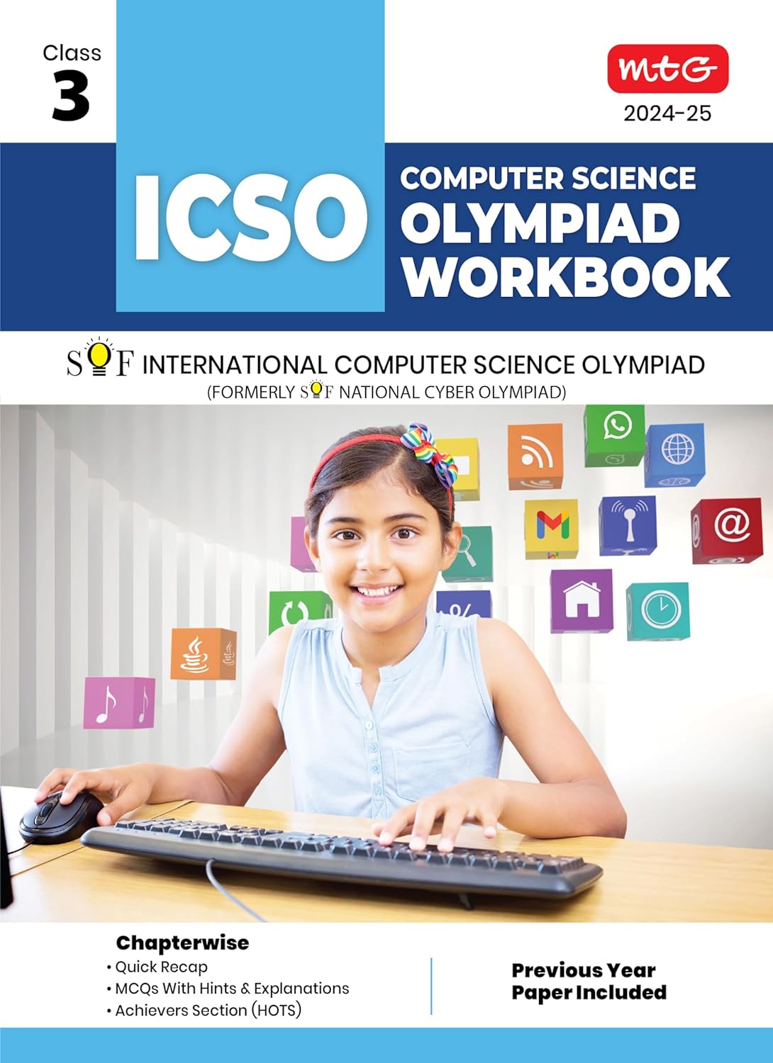 MTG Olympiad ICSO Computer Science Workbook For Class 3 - Latest for 2024-25 Session
