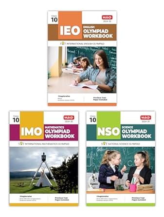 MTG Olympiad IEO-IMO-NSO (English, Mathematics & Science) Workbook For Class 10 - Latest for 2024-25 Session