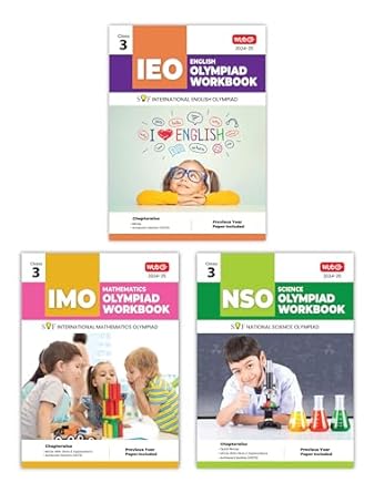 MTG Olympiad IEO-IMO-NSO (English, Mathematics & Science) Workbook For Class 3 - Latest for 2024-25 Session