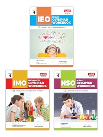 MTG Olympiad IEO-IMO-NSO (English, Mathematics & Science) Workbook For Class 4 - Latest for 2024-25 Session