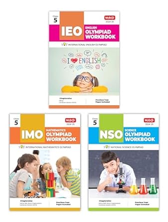 MTG Olympiad IEO-IMO-NSO (English, Mathematics & Science) Workbook For Class 5 - Latest for 2024-25 Session