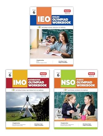 MTG Olympiad IEO-IMO-NSO (English, Mathematics & Science) Workbook For Class 6 - Latest for 2024-25 Session