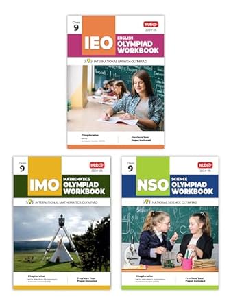 MTG Olympiad IEO-IMO-NSO (English, Mathematics & Science) Workbook For Class 9 - Latest for 2024-25 Session