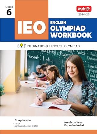 MTG Olympiad IEO English Workbook For Class 6 - Latest for 2024-25 Session