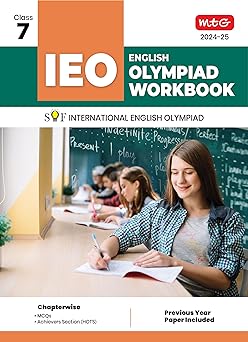 MTG Olympiad IEO English Workbook For Class 7 - Latest for 2024-25 Session