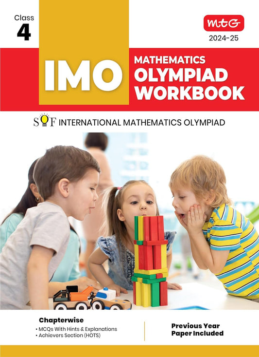 MTG Olympiad IMO Mathematics Workbook For Class 4 - Latest for 2024-25 Session