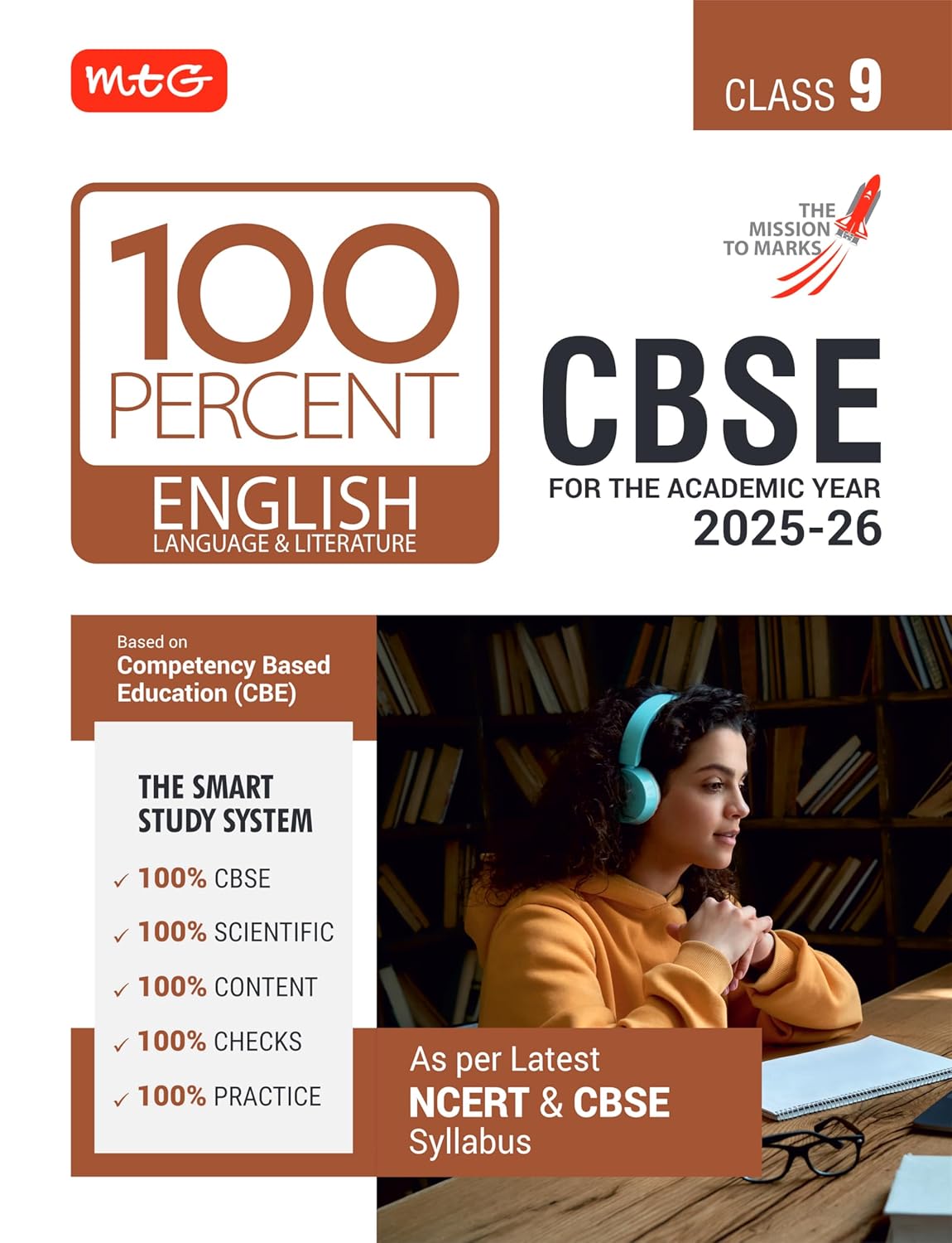 MTG CBSE 100 Percent English Language & Literature Class-9 - For 2025-26 exam