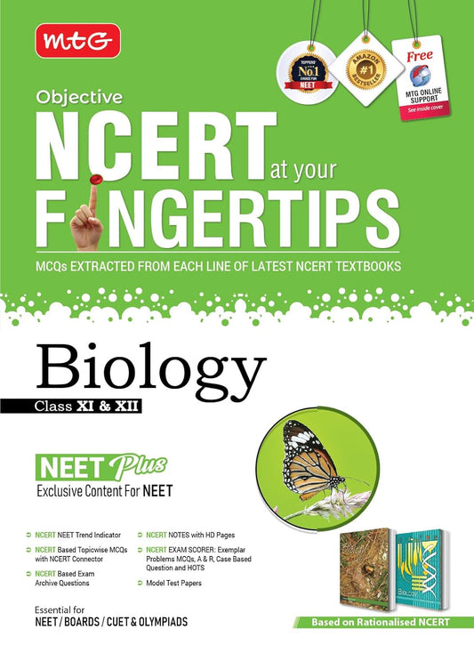 MTG Objective NCERT at your FINGERTIPS Biology (Based on NCERT Latest Pattern) - Latest for 2025 Exam's