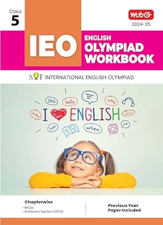 MTG Olympiad IEO English Workbook For Class 5 - Latest for 2024-25 Session