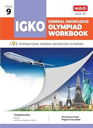 MTG Olympiad IGKO General Knowledge Workbook For Class 9 - Latest for 2024-25 Session