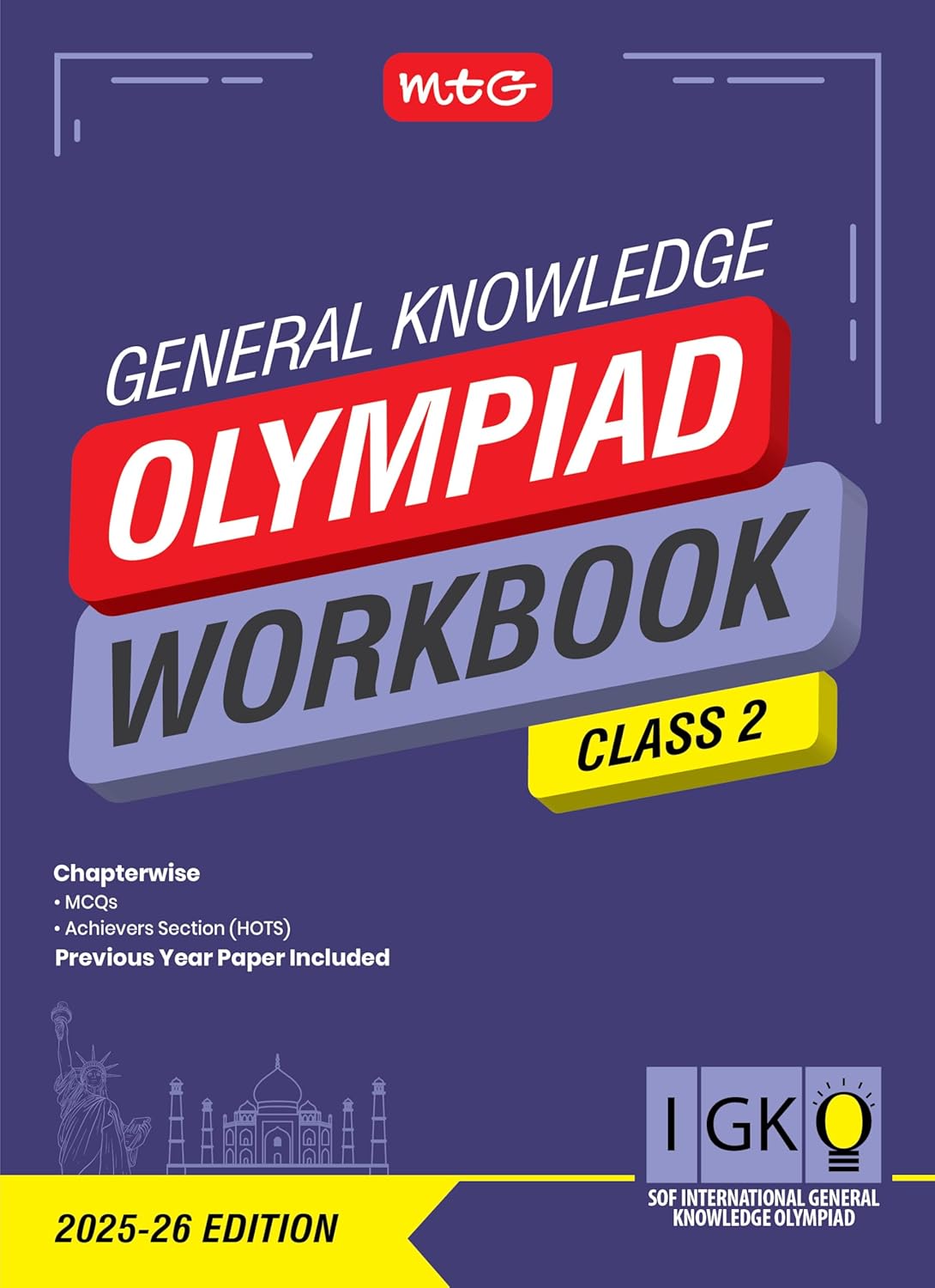 MTG International Olympiad General Knowledge (IGKO) Workbook For Class 2 - Latest for 2025-26 Session. Paperback