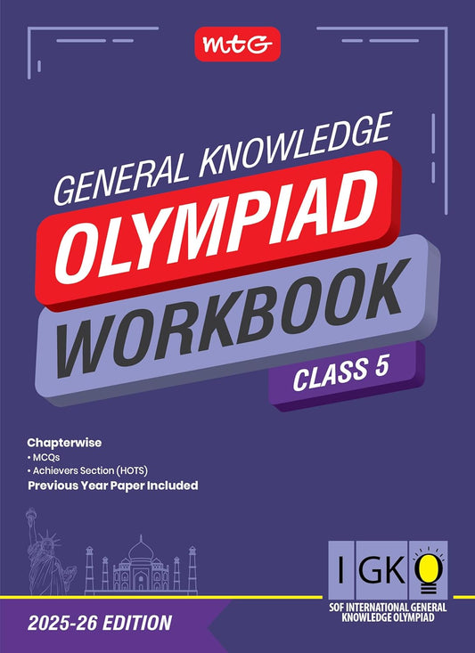 MTG International Olympiad General Knowledge (IGKO) Workbook For Class 5 - Latest for 2025-26 Session. Paperback