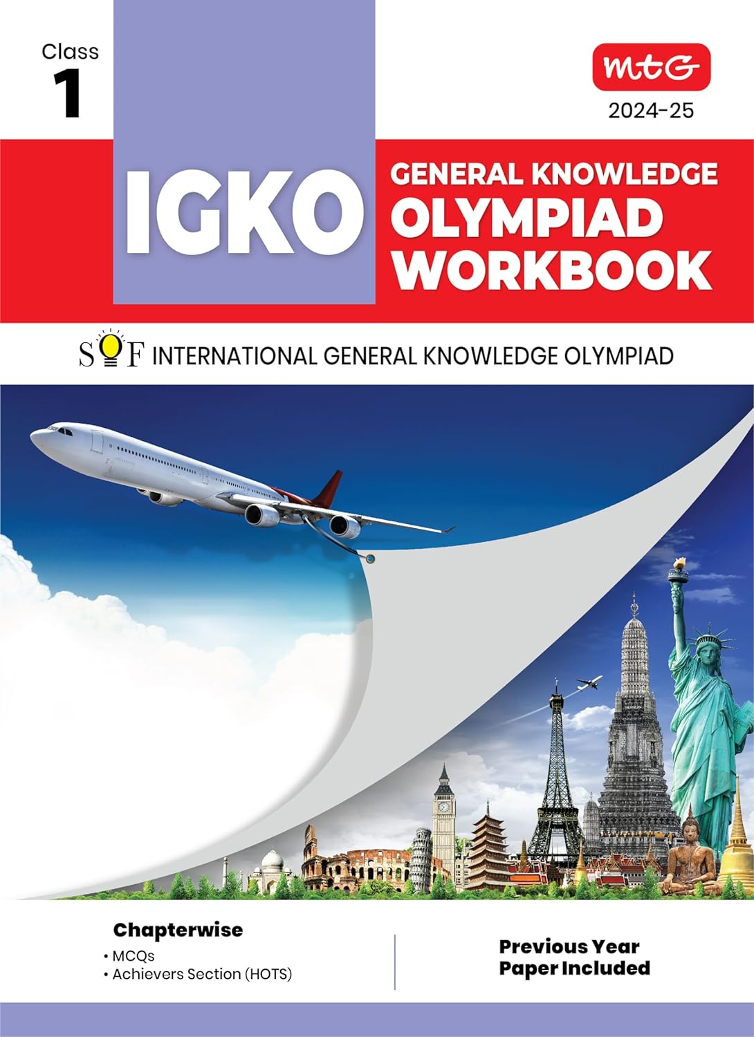 MTG Olympiad All Books Set of 6 IEO-IMO-NSO-IGKO-ICSO Workbook & Reasoning For Class 1 - Latest for 2024-25 Session