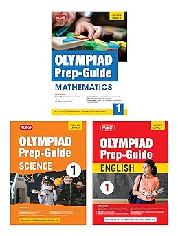 MTG Olympiad IMO - NSO -IEO (English, Mathematics & Science) Prep-Guide (Set of 3 Books) For Class 1 - Latest for 2024-25 Session