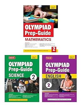 MTG Olympiad IMO - NSO -IEO (English, Mathematics & Science) Prep-Guide (Set of 3 Books) For Class 2 - Latest for 2024-25 Session