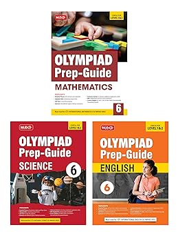 MTG Olympiad IMO - NSO -IEO (English, Mathematics & Science) Prep-Guide (Set of 3 Books) For Class 6 - Latest for 2024-25 Session