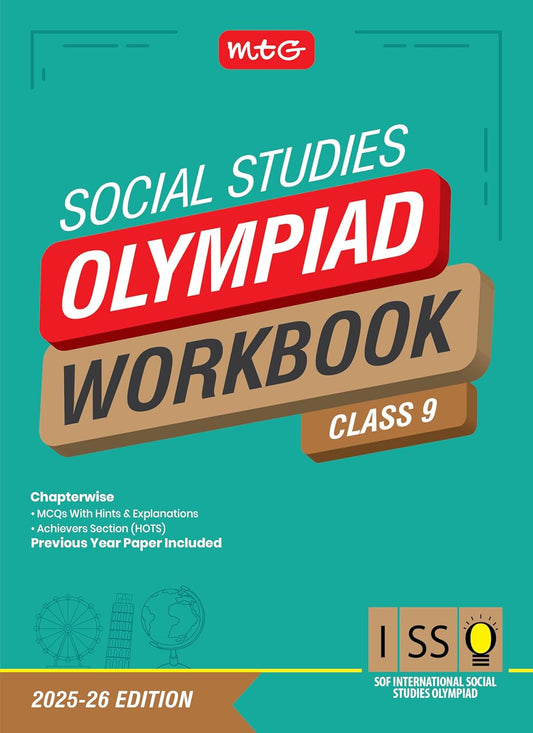 MTG International Olympiad Social Studies (ISSO) Workbook For Class 9 - Latest for 2025-26 Session. Paperback