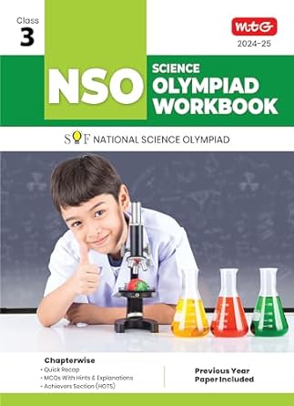 MTG Olympiad NSO Science Workbook For Class 3 - Latest for 2024-25 Session