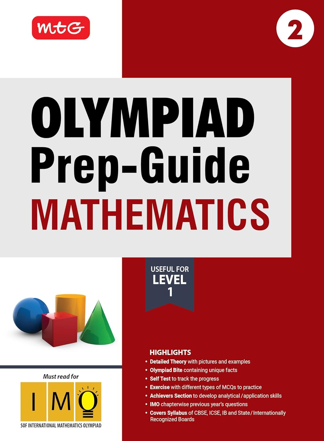 MTG Olympiad Prep-Guide (IMO) Mathematics for Class 2 - Latest for 2025-26 Examination. Paperback