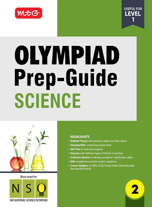 MTG Olympiad Prep-Guide (NSO) Science for Class 2 - Latest for 2025-26 Examination. Paperback