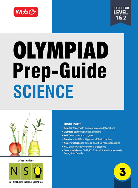 MTG Olympiad Prep-Guide (NSO) Science for Class 3 - Latest for 2025-26 Examination. Paperback