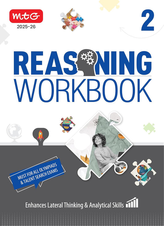MTG Olympiad Reasoning Workbook Class 2 - Latest for 2025-26 Session