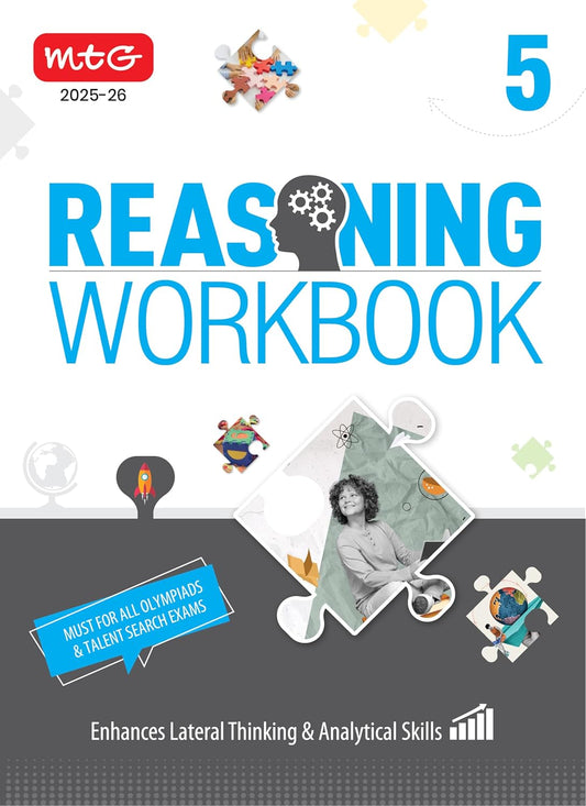 MTG Olympiad Reasoning Workbook Class 5 - Latest for 2025-26 Session