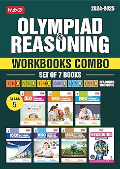 MTG Olympiad NSO-IMO-IEO-ICSO-IGKO-ISSO Workbook & Reasoning Set of 7 Books For Class 5 - Latest for 2024-25 Session