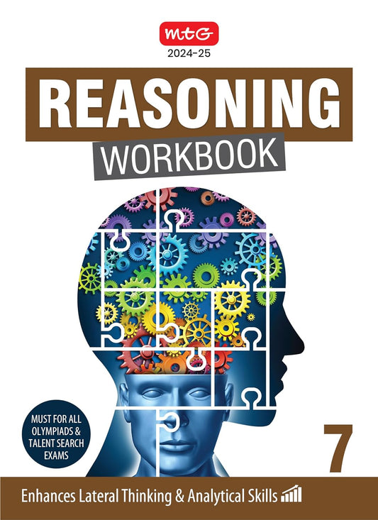 MTG Olympiad Reasoning Workbook Class 7 - Latest for 2024-25 Session