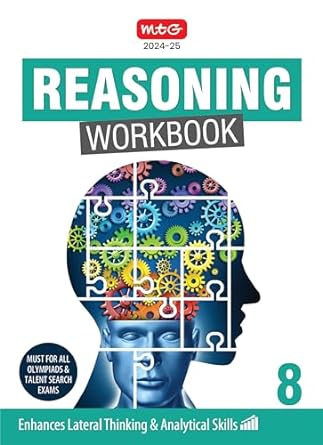 MTG Olympiad Reasoning Workbook Class 8 - Latest for 2024-25 Session