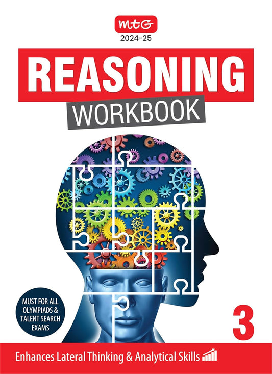 MTG Olympiad Reasoning Workbook For Class 3 - Latest for 2024-25 Session