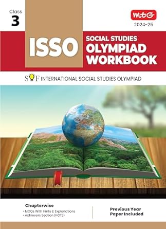 MTG Olympiad ISSO Social Studies Workbook For Class 3 - Latest for 2024-25 Session