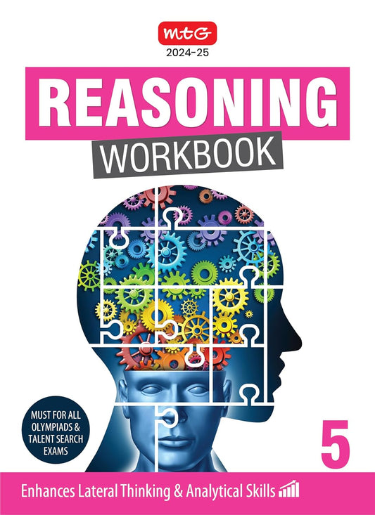 MTG Olympiad Reasoning Workbook Class 5 - Latest for 2024-25 Session