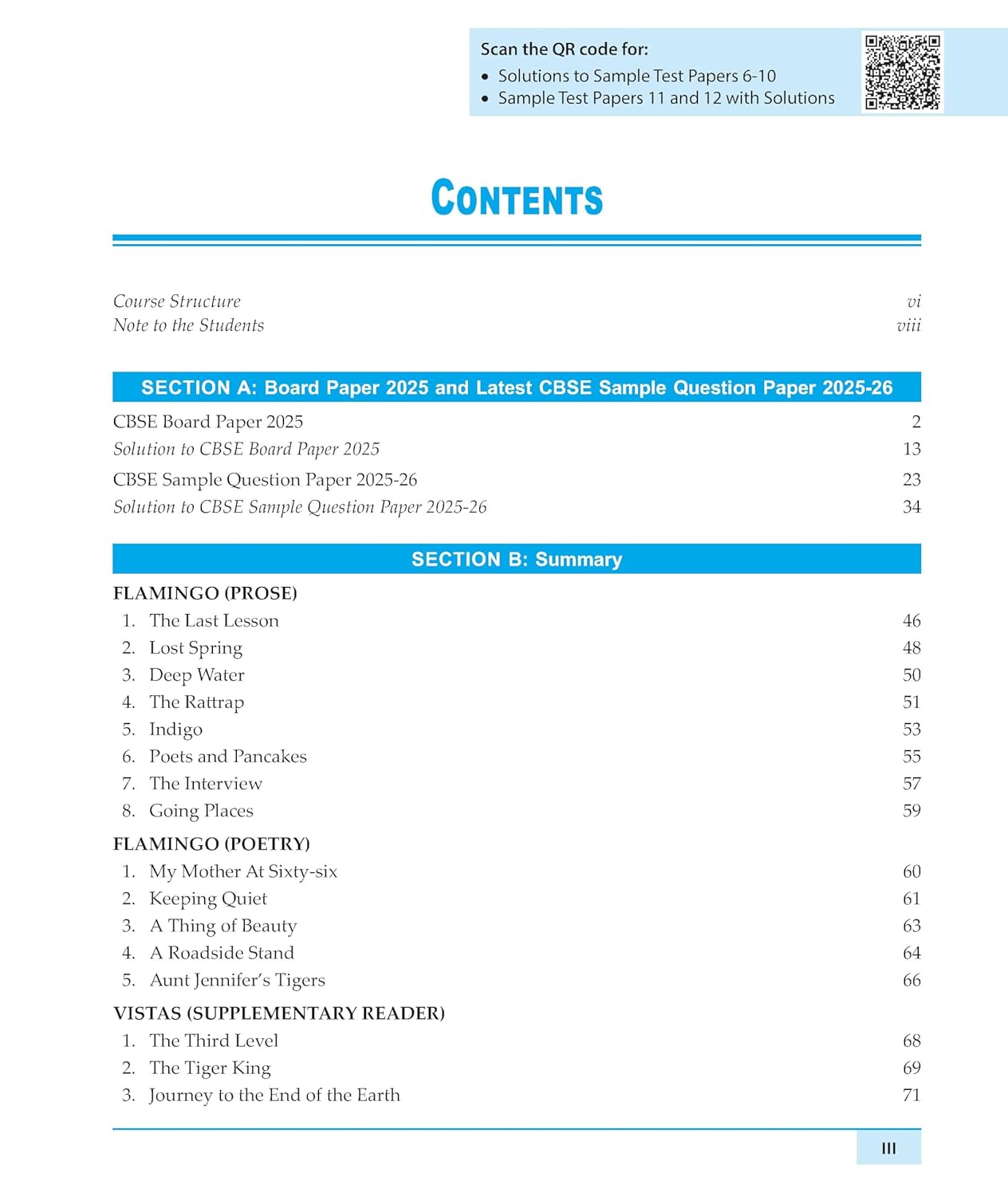 Macmillan CBSE Sample Test Papers English for Class 12 - Latest for 2026 Examination. Paperback