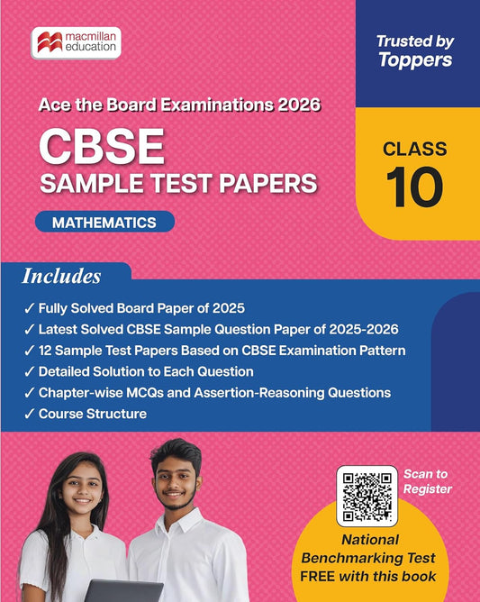 Macmillan CBSE Sample Test Papers Mathematics for Class 10 - Latest for 2026 Examination. Paperback